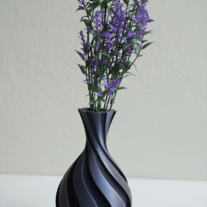 Obsidian Wave Vase